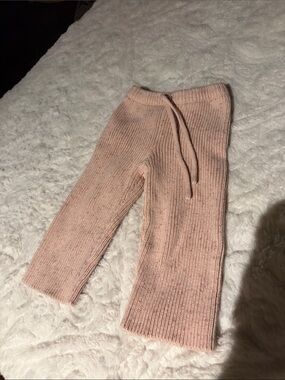 Jamie Kay Pink Knit Ribbed Joggers